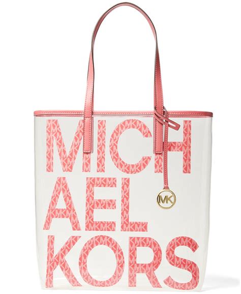 michael kors handbags signature tote|Michael Kors clear tote bags.